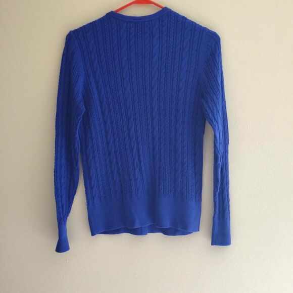 Lands' End Royal Blue Cardigan Sweater S Excellent - Picture 4 of 4